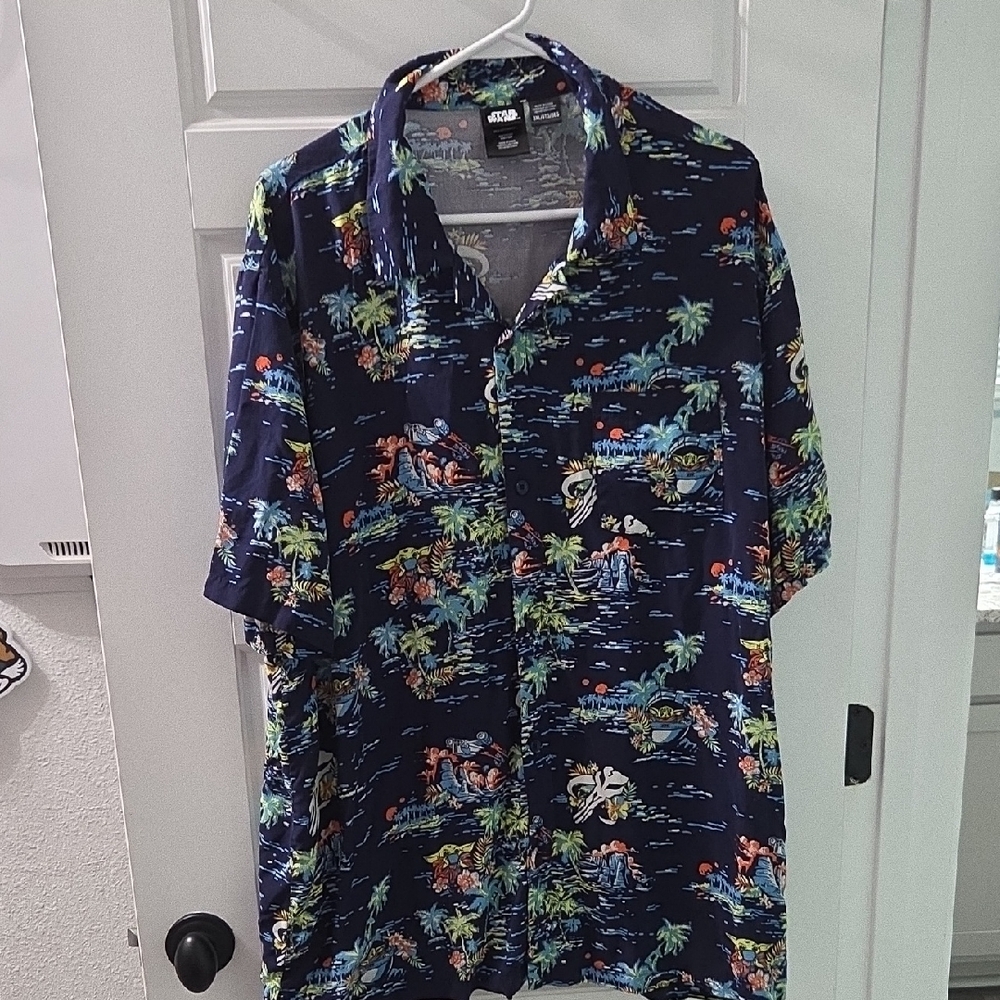 Reyn Spooner Tropical Navy Button Down Shirt